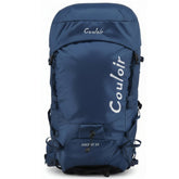 Blue backpack with 'Couloir' branding on a white background