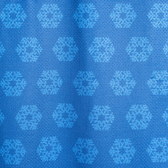 Blue fabric with a subtle geometric pattern