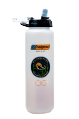 Nalgene water bottle with Epic Water Filters logo on a white background