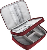 Electronics Organizer Travel, Travel Cord Organizer Case, Compact Electronics Accessories Bag for Cable, Cord, Charger, Phone