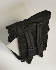 Discovery Roll Top Backpack in Black