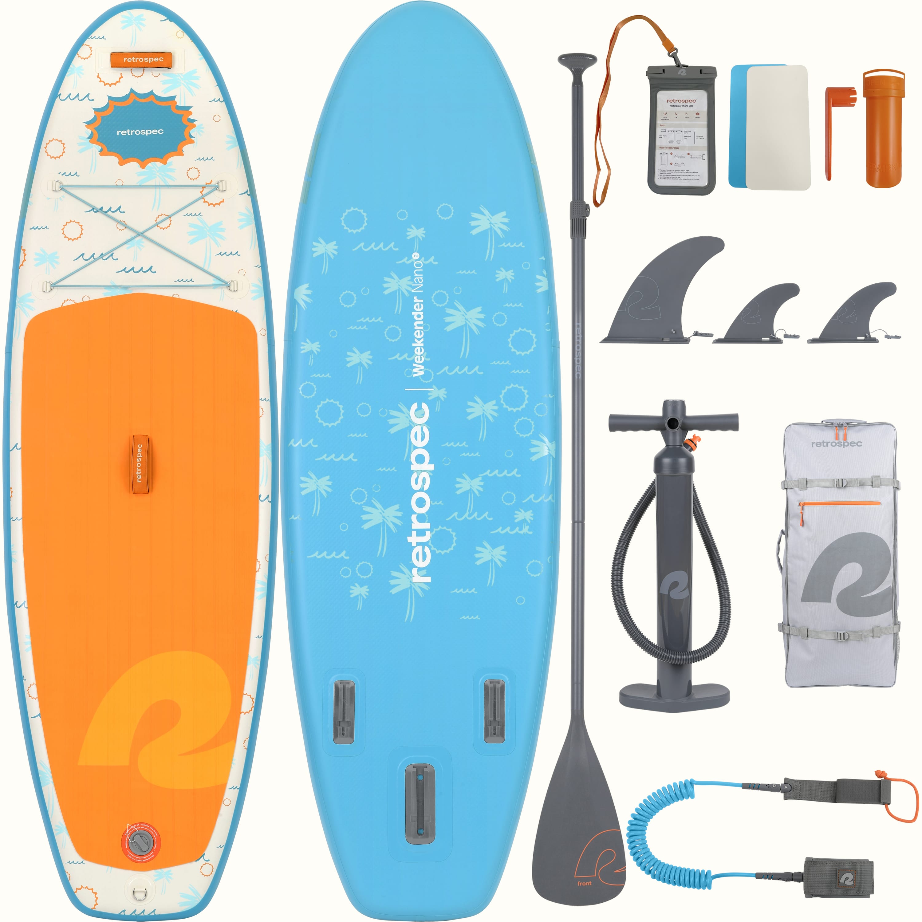 Weekender Nano 2 Kids’ Inflatable Stand Up Paddle Board 8’ | Surfer Blue