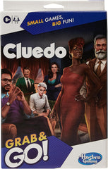 Cluedo board game packaging with characters and Hasbro Gaming logo