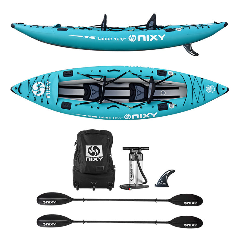 NIXY kayak set with accessories on a white background