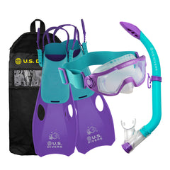 Avila Kid Snorkel Set || Color::Purple/Teal