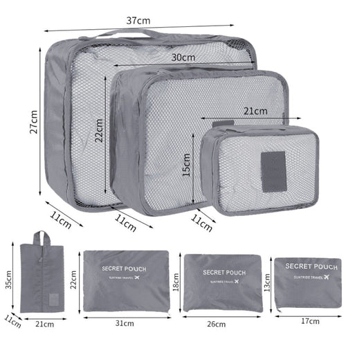 7 pcs Suitcase Organizer Bags Set - Mercantile Mountain
