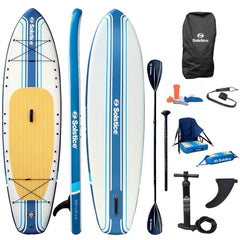Blue 10’6 Rambler Inflatable SUP/Kayak 2-in-1 Kit with Seat & Paddle