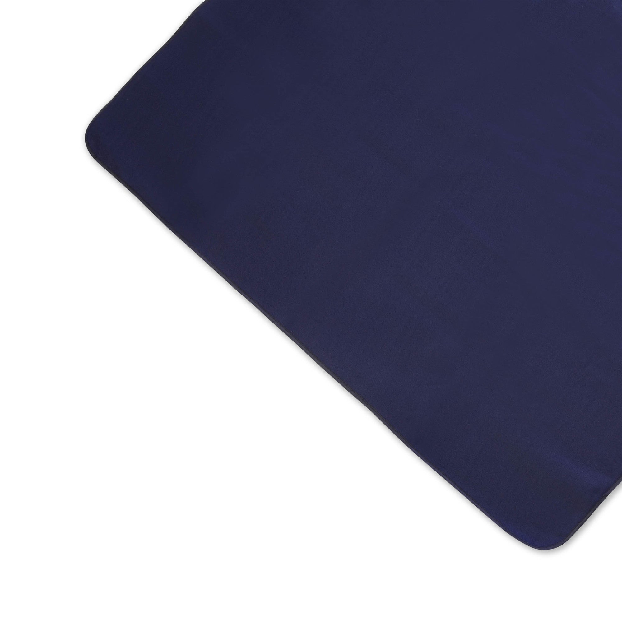 Black rectangular mat on a white background