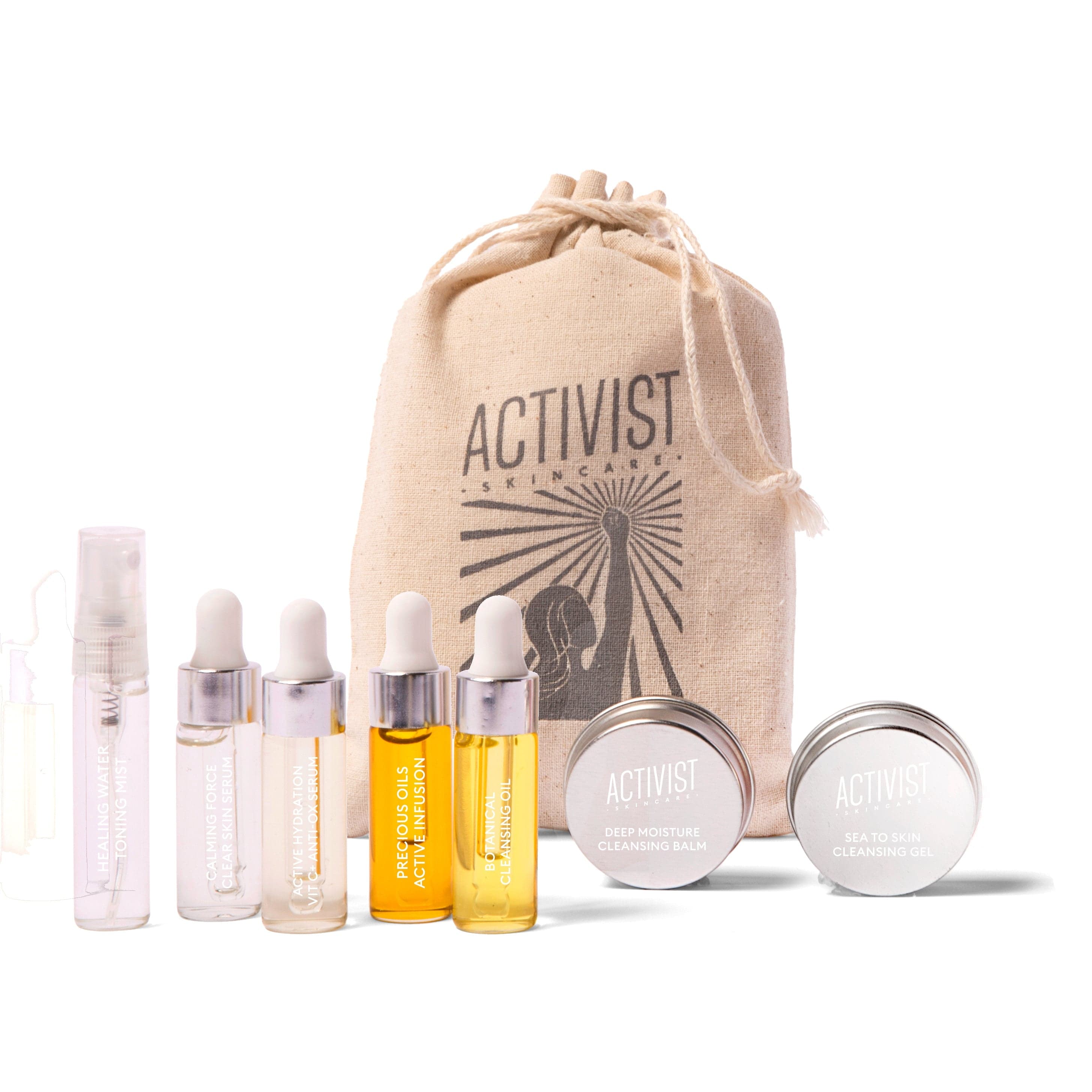 Activist Skincare Trial & Travel Kit Refillable Trial & Travel Kit