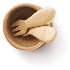 Organic Bamboo Baby Fork & Spoon