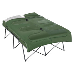 2-Person Folding Camping Cot Set With Carrying Bag